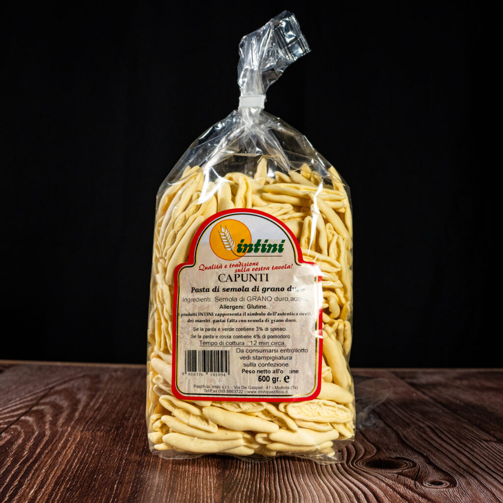 Capunti pasta di semola di semola di grano duro 500 g
